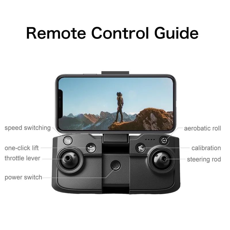 Drone Aeri 100 avec moteur sans balai, version VR, avec 3 batteries, positionnement par flux optique, double caméra HD, drone télécommandé pour prises aériennes