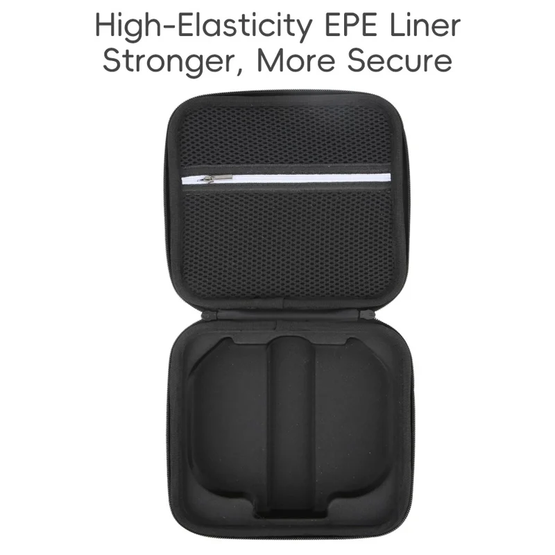 Capa Portátil para DJI Neo 2, Bolsa de Armazenamento Moldada em EVA, Bolsa de Transporte em Náilon Impermeável - Preto