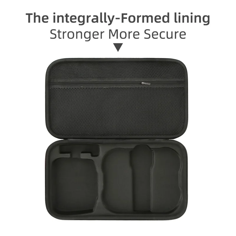 Protective Carrying Case for DJI Avata 360 Drone Shockproof Hard Shell Storage Bag with Shoulder Strap - Black  /  Logo