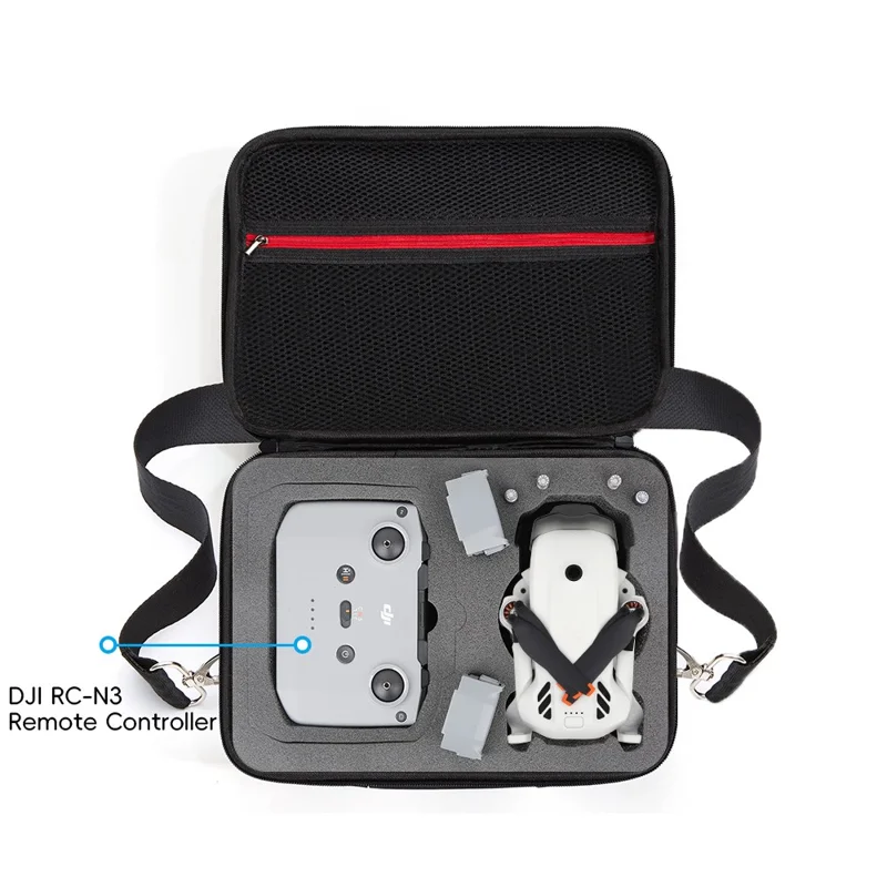 Bolsa de Transporte para Drone DJI Lito 1, Bolsa de Armazenamento Portátil com Capa Rígida EVA e Alça de Ombro - Preto