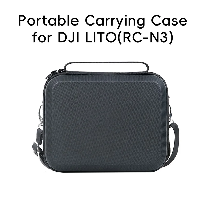 Funda portátil para DJI Lito 1, bolsa de almacenamiento de carcasa dura de PU y Lycra, funda protectora para control remoto - Negro