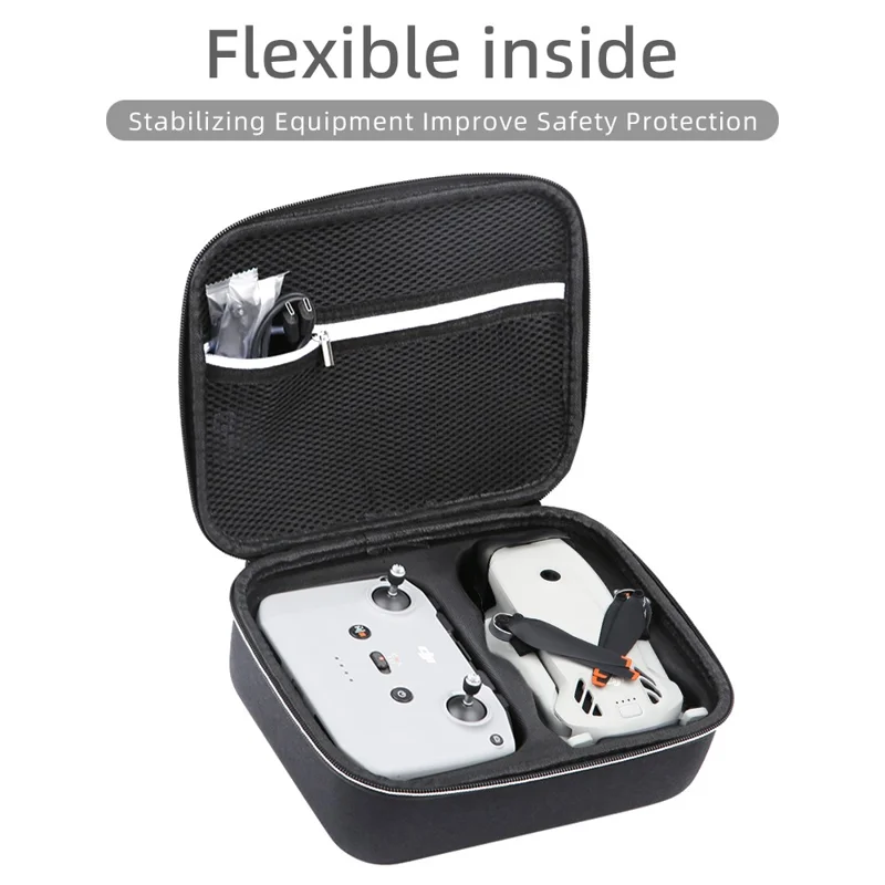Funda portátil para DJI Lito 1, bolsa de almacenamiento de carcasa dura de PU y Lycra, funda protectora para control remoto - Negro