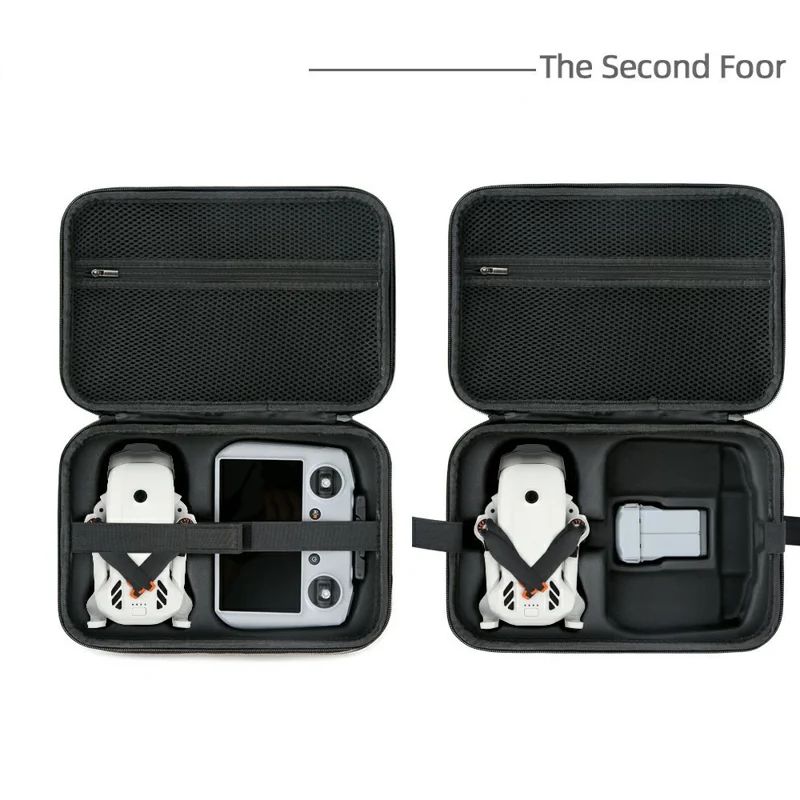 PU Storage Bag for DJI Lito 1 / Lito X1 Drone RC Controller Carrying Case Protective Cover - Black