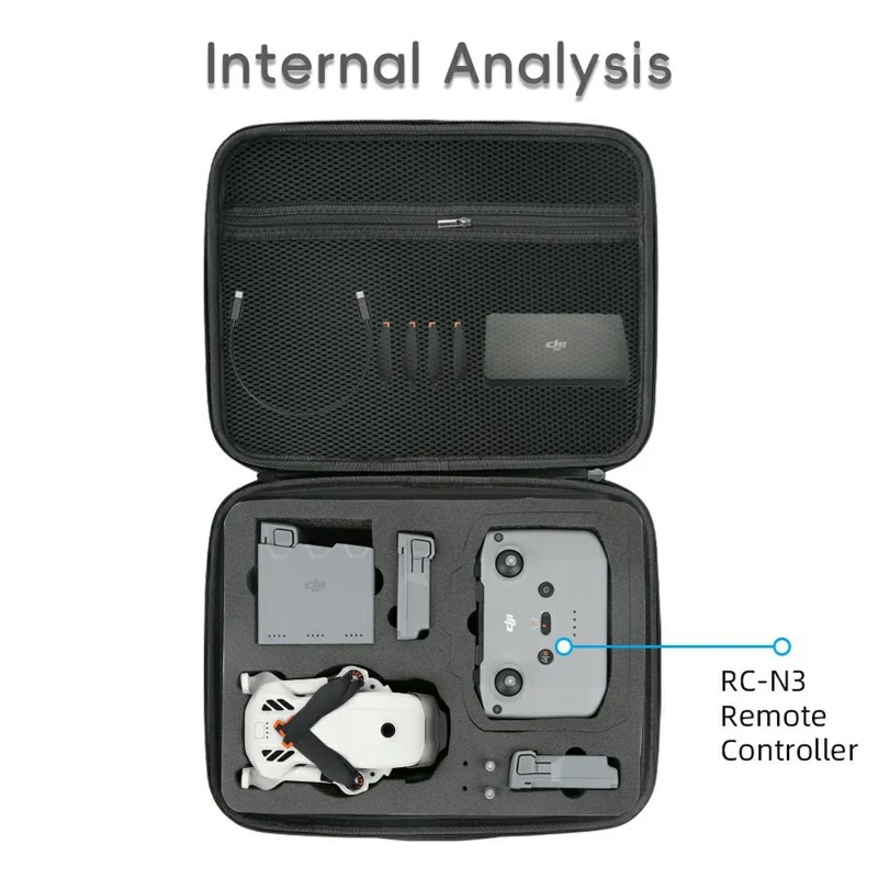 Borsa per DJI Lito 1 / Lito X1 Drone Custodia Portatile in PU Custodia Protettiva Rigida - Nero