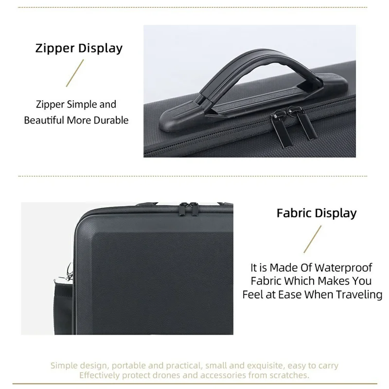Borsa per DJI Lito 1 / Lito X1 Drone Custodia Portatile in PU Custodia Protettiva Rigida - Nero