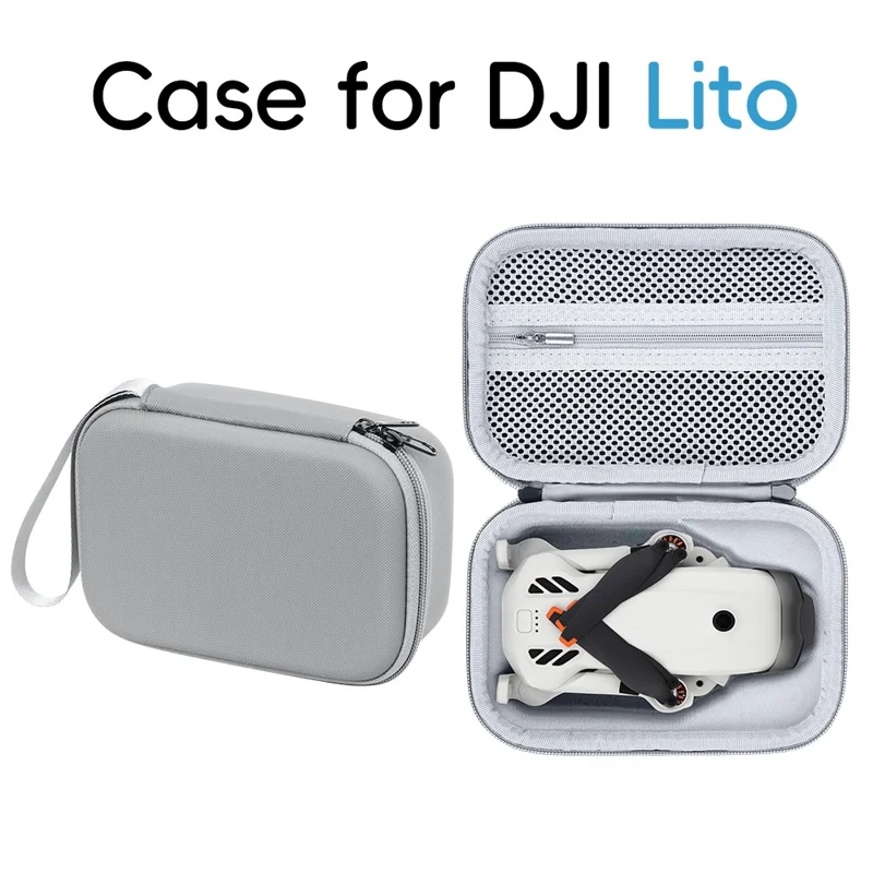 Borsa per DJI Lito 1 / Lito X1 in PU + Lycra, custodia portatile per drone con tasca a rete e chiusura con cerniera