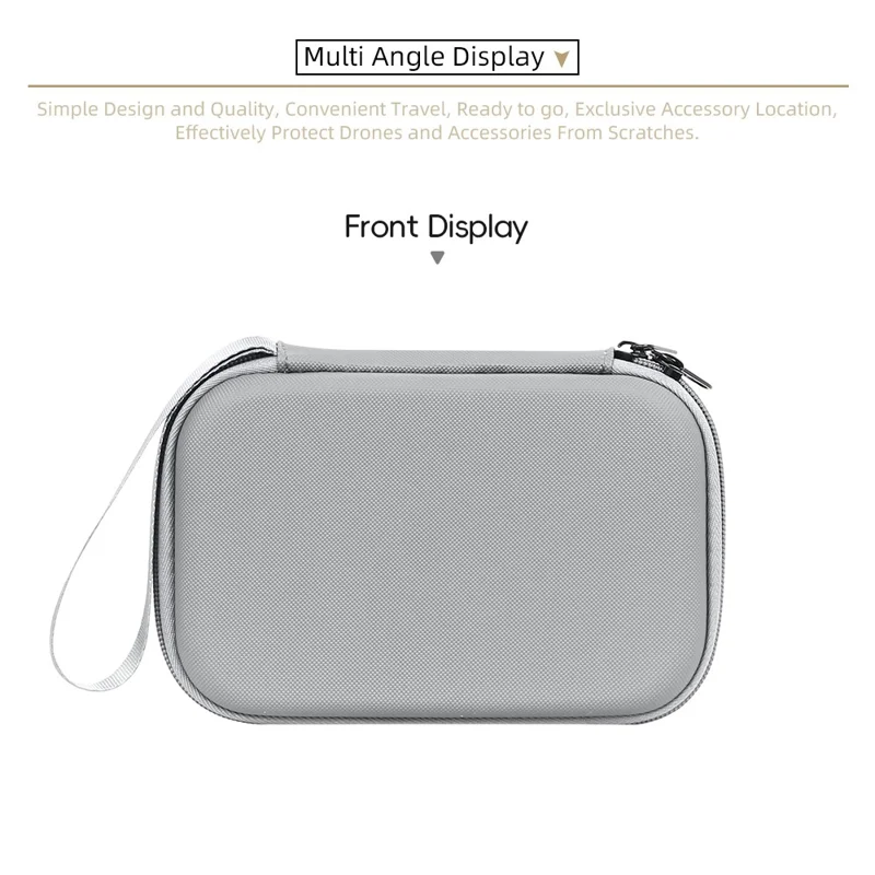 Borsa per DJI Lito 1 / Lito X1 in PU + Lycra, custodia portatile per drone con tasca a rete e chiusura con cerniera