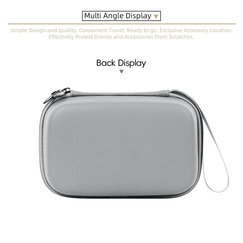 Borsa per DJI Lito 1 / Lito X1 in PU + Lycra, custodia portatile per drone con tasca a rete e chiusura con cerniera
