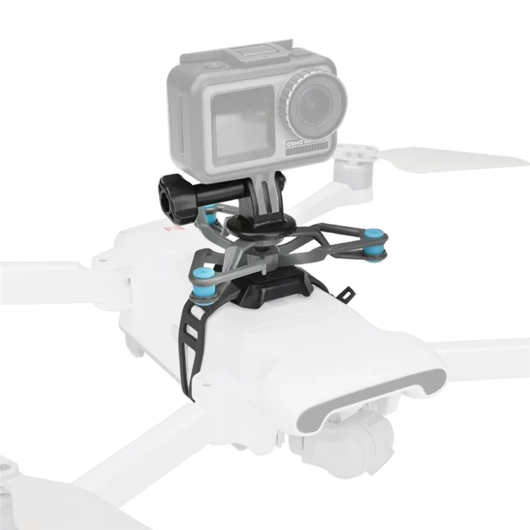 RCSTQ Action Camera Universal Shock Absorber Bracket Fixed Holder for DJI Mavic Air 2/Autel EVO 2, etc.