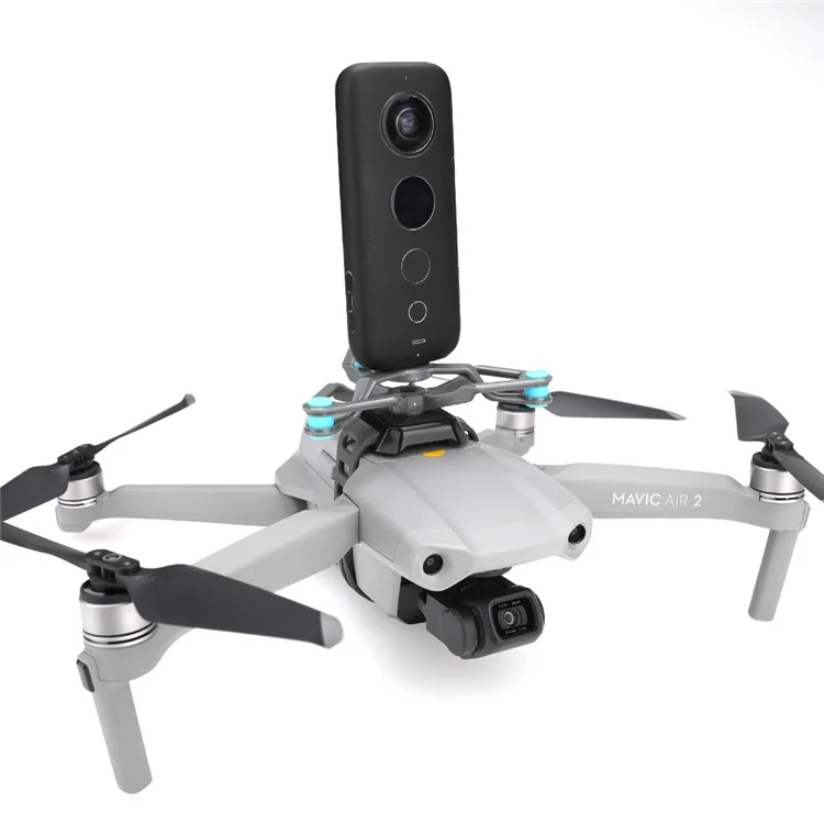 RCSTQ Action Camera Universal Shock Absorber Bracket Fixed Holder for DJI Mavic Air 2/Autel EVO 2, etc.