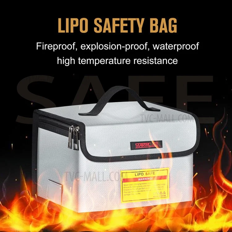 STARTRC 1109607 Borsa di sicurezza ignifuga per batteria Lipo a prova di esplosione per drone da corsa FPV RC