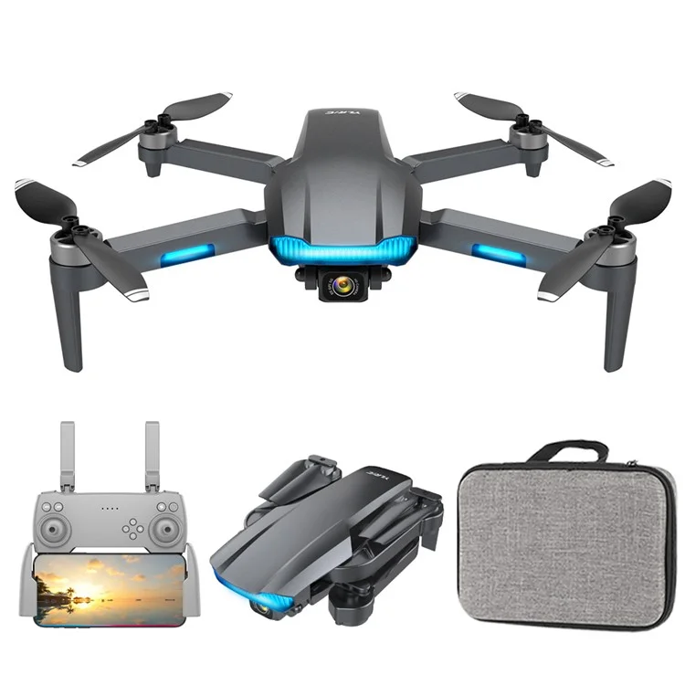 S106 Brushless RC Drone Aerial Foto 4K HD Quadcopter Smart GPS Posizionamento Aeromobile Per Viaggiare - Nero