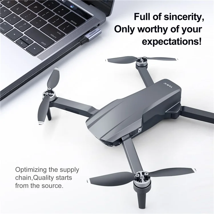 S106 Brushless RC Drone Aerial Foto 4K HD Quadcopter Smart GPS Posizionamento Aeromobile Per Viaggiare - Nero