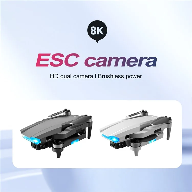 S106 Photos Aéreo RC Sem Escova RC 4K HD Quadcopter Aeronaves de Posicionamento GPS Smart Para Viajar - Preto