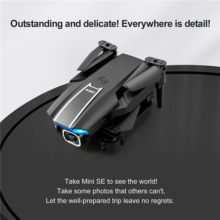 S65 Drone de Câmera Dupla de 4K Externo S65 HD Altitude de Pressão de ar de ar Dão Aeronaves RC Com Foto de Gesto - Preto