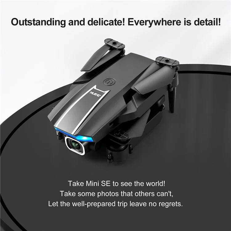 S65 Indoor Outdoor 4K Dual Camera Drone HD Quadcopter Air Pression Altitude Hold RC Aircraft With Gesture Photo - le Noir