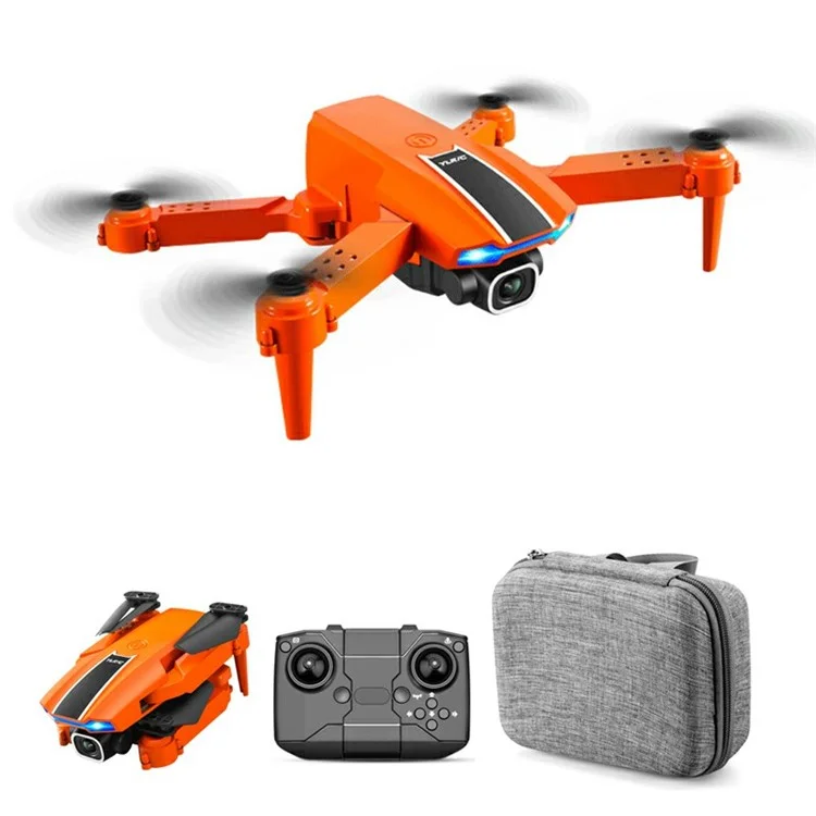 S65 Indoor Outdoor 4K Dual Camera Drone HD Quadcopter Air Pressure Altitude Hold RC Aircraft with Gesture Photo - Orange