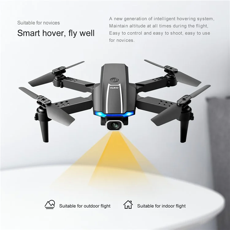 S65 Indoor Outdoor 4K Dual Camera Drone HD Quadcopter Air Pressure Altitude Hold RC Aircraft with Gesture Photo - Orange