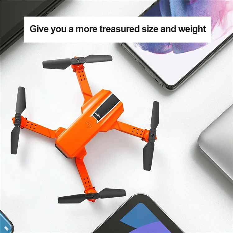 S65 Indoor Outdoor 4K Dual Camera Drone HD Quadcopter Air Pressure Altitude Hold RC Aircraft with Gesture Photo - Orange
