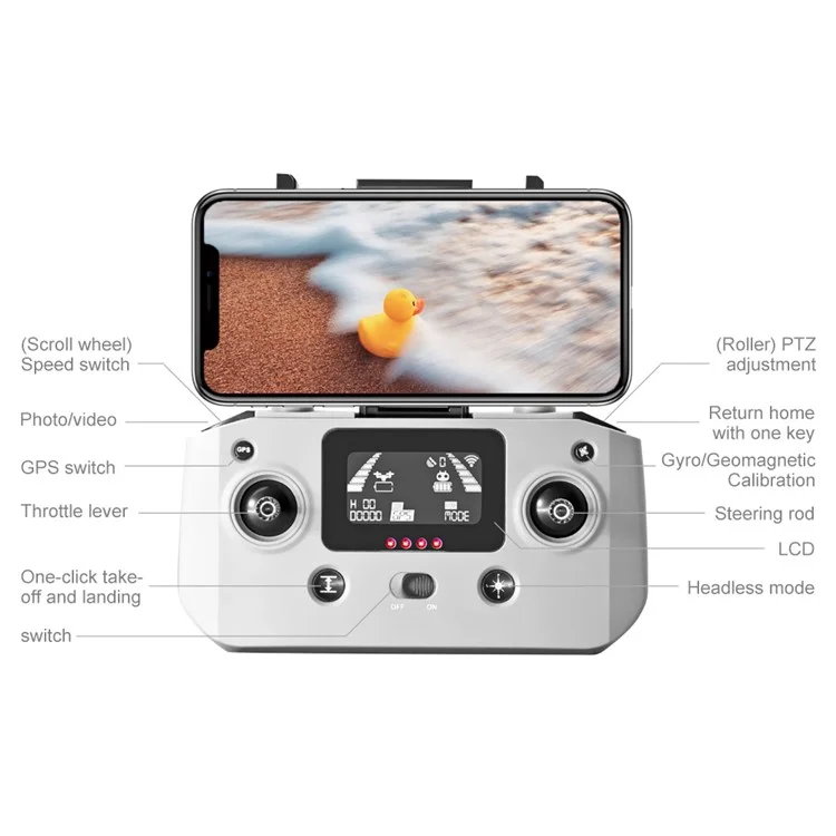 LSRC LSRC-S7S Sentinels GPS 5G Wifi FPV 4K Hd-kamera Falten Rc-drohne 3-achse Gimbal 28 Minuten Flugzeit Fernbedienung Bürstenloser Quadcopter-spielzeug Mit 3 Batterien