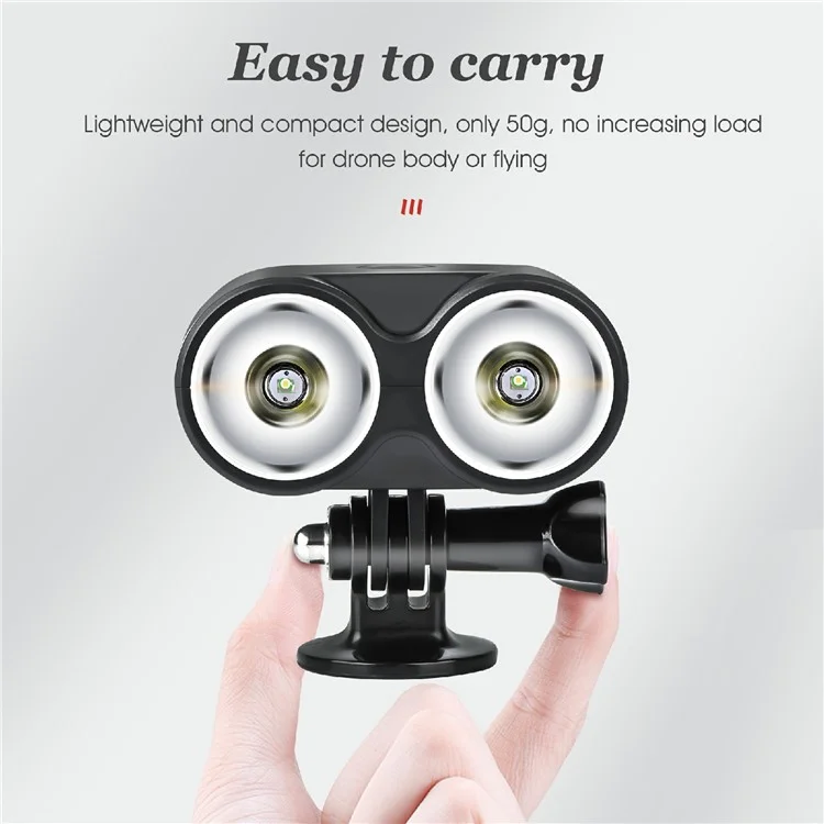 STARTRC 1109884 Drone Owl Searchlight Night Flight LED Light Flashlight Signal Light for DJI FPV/Mavic 2/Mavic Air 2/Air 2S