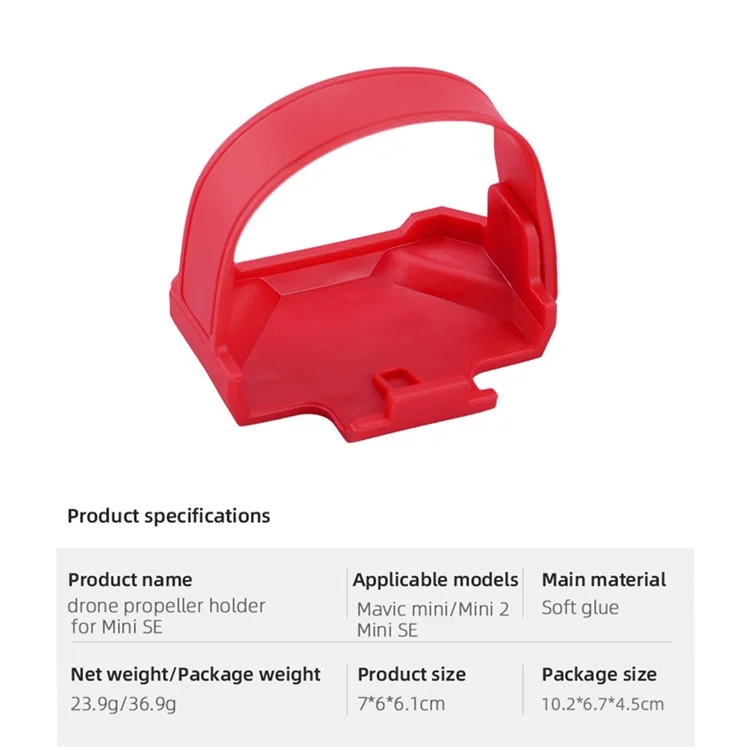 EWB8936 Propeller Stabilizer Holder Fixing Protector Guard for DJI Mavic Mini/Mini 2/Mini SE - Red