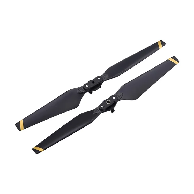 Max0432 1 Pair Low Noise Quick Release Propeller for DJI Mavic Pro 8330F - Black/Gold Edge