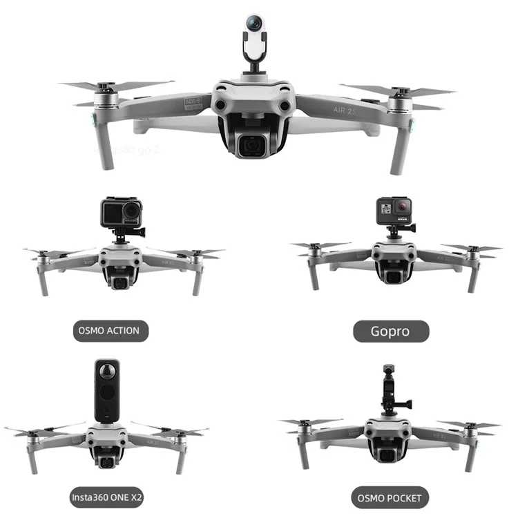 BRDRC EWB8797 Camera Light Soporte Soporte de Soporte de Soporte Dron Top Extension Kit Para Dij Air 2s