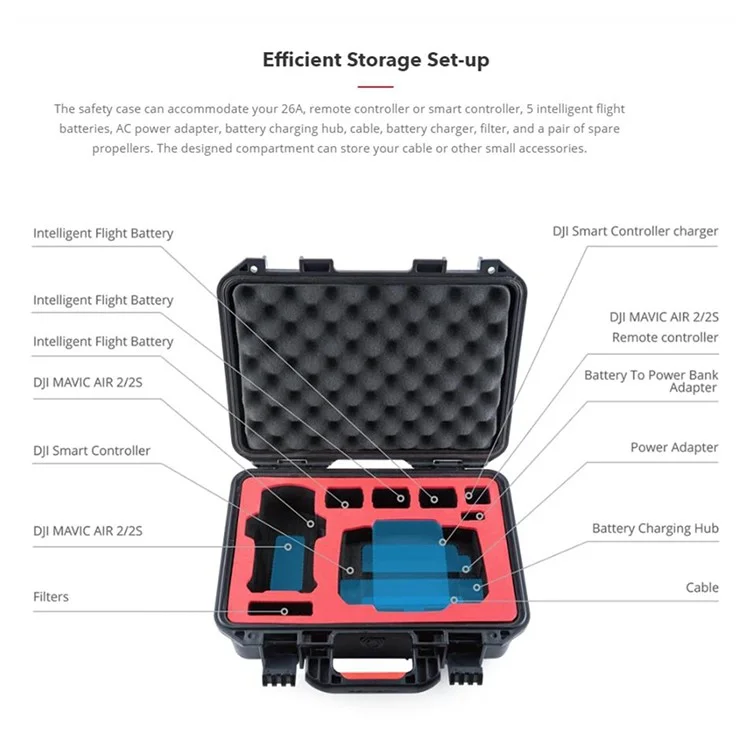 Pgytech P-26A-006 Caja de Transporte de Caja Anti-shock de Almacenamiento Impermeable Portátil Para DJI Mavic 3 Accesorios de Drones