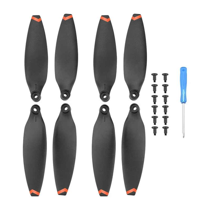 EWB8728 2 Paren Propellers Drone Vervangstukken voor FIMI X8 Mini - Zwart/Oranje
