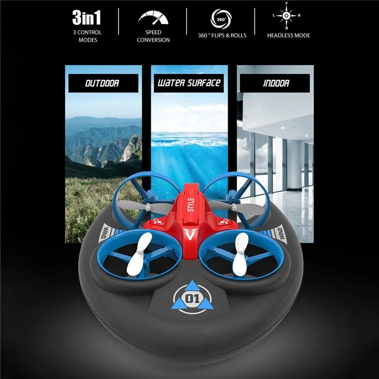JJRC H101 A257 Drone Aerobatica Aurobatico di Trea/air Thero/air Thous - Rosso