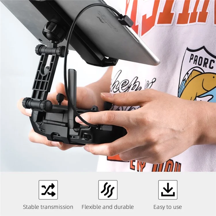 Câble de données de la télécommande EWB8426 30 cm pour DJI Mavic Mini/Spark/Mavic Pro/Mavic Air - Micro USB vers Type-C