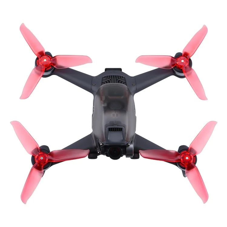 EWB8574 1 Pair Color Propeller Replacement Spare Parts Drone Blades for DJI FPV Combo - Red