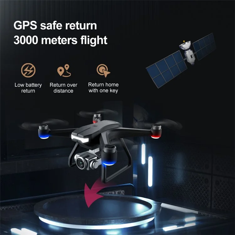 4DRC F11 GPS RC Drones Built-in Dual 4K Camera Lenes Remote Control 4-Axis Quadcopter with Brushless Motor