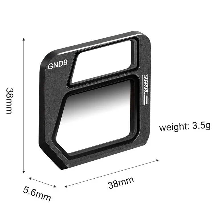 Startrc 1 Pieza 1110397 GND 8 Adaptador de Filtro Graduado Densidad Neutra AGC Filtro de Vidrio Óptico Para DJI Mavic 3