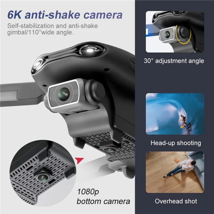 4DRC F9 6K Bürstenloser Drohne Ultra HD Luftfoto Falten Quadcopter RC -flugzeuge Mit Dualkameras / GPS / Kopfloser Modus