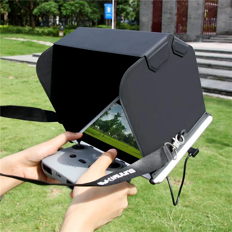 SUNNYLIFE ZG70 7.9-inch Tablet Sun Hood Drone Remote Controller Sunshade Foldable Magnetic PU Leather Hood