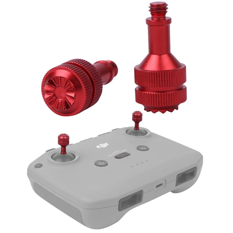 SUNNYLIFE YG9301 1 Pair Thumb Rocker Aluminum Alloy Control Joysticks for DJI Mavic 3/Air 2S/Mini 2/Mavic Air 2/Mavic 2 Remote Controller - Red