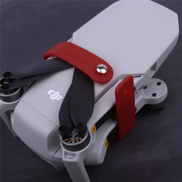 SUNNYLIFE Q9240 Silicone Propellers Holder Guard Prop Blade Stabilizer for DJI Mini SE/Mini 2/Mavic Mini - Red