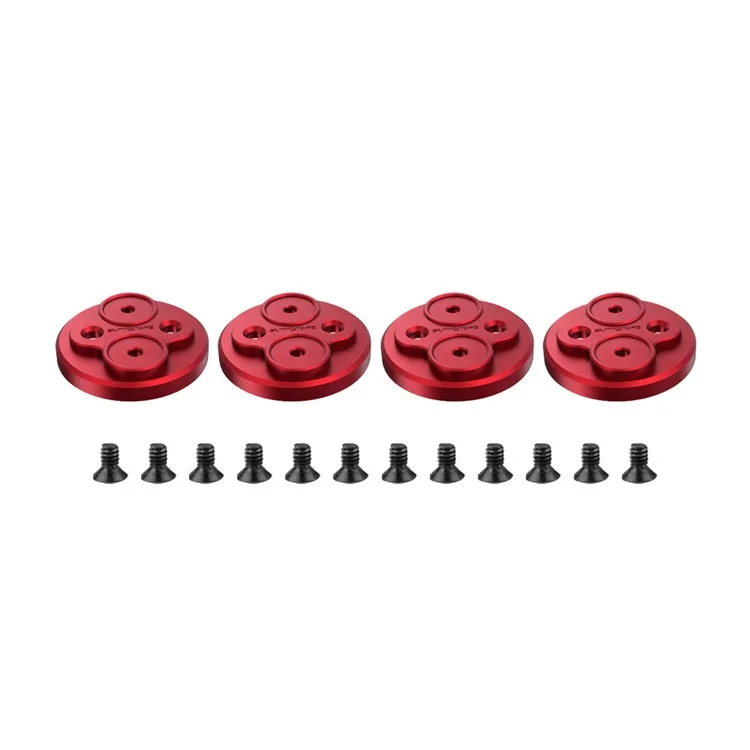 SUNNYLIFE Q9265 4Pcs/Set Motor Cover Aluminum Alloy Motor Cap Dust Cover Protector for DJI Mini SE/Mini 2/Mavic Mini - Vermelho