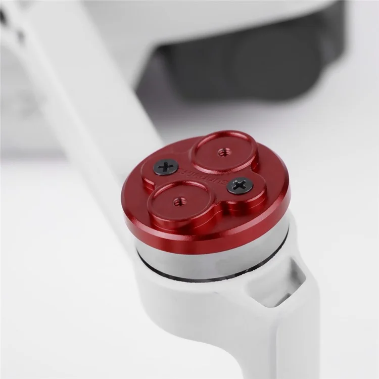 SUNNYLIFE Q9265 4Pcs/Set Motor Cover Aluminum Alloy Motor Cap Dust Cover Protector for DJI Mini SE/Mini 2/Mavic Mini - Vermelho