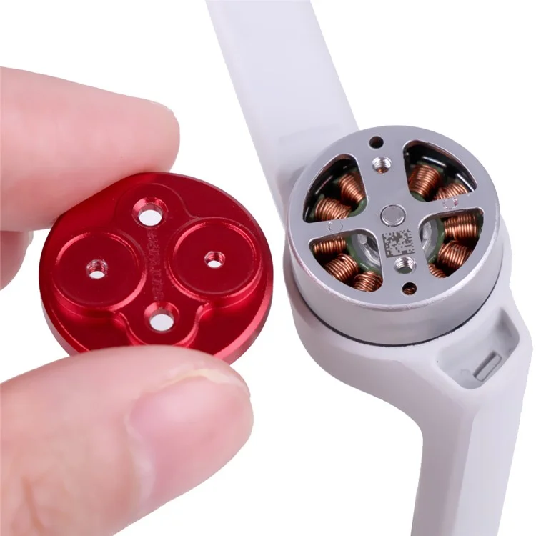 SUNNYLIFE Q9265 4Pcs/Set Motor Cover Aluminum Alloy Motor Cap Dust Cover Protector for DJI Mini SE/Mini 2/Mavic Mini - Vermelho