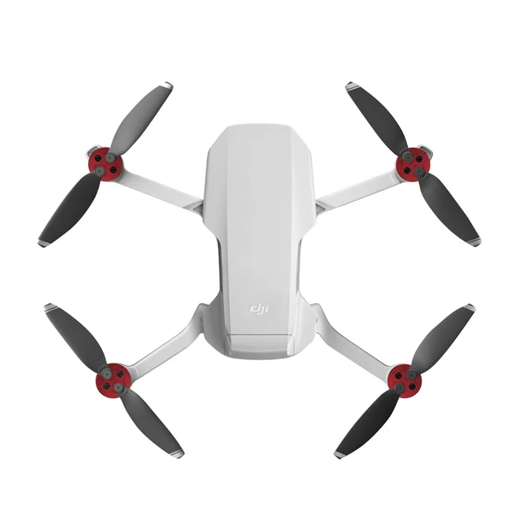 SUNNYLIFE Q9265 4Pcs/Set Motor Cover Aluminum Alloy Motor Cap Dust Cover Protector for DJI Mini SE/Mini 2/Mavic Mini - Vermelho
