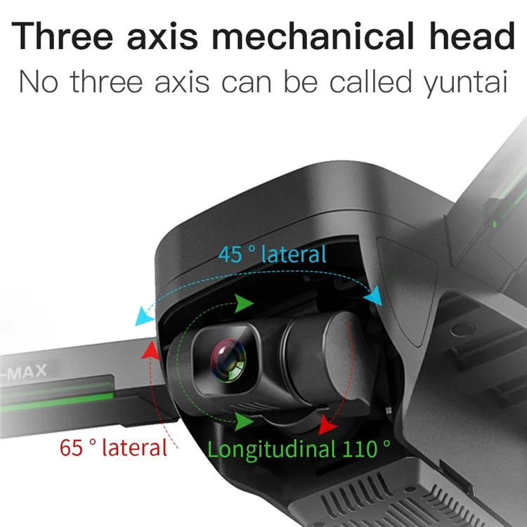 ZLL SG906 MAX1 Puissant Caméra HD HD Drone à Trois Axes Compact Anti-chariot Anti-shake Anti-shake Anti-shake Anti-shake Avec Une Batterie de Drone 3pcs)