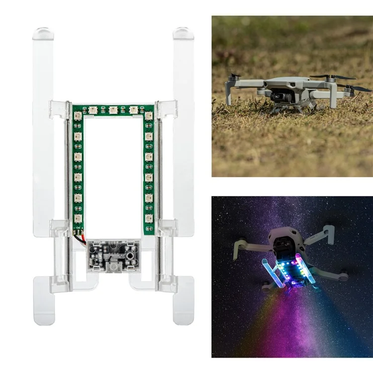 Kit Esteso Pieghevole Startrc Per Dji Mini 2/mavic Mini/mini se Gamba di Atterraggio Antidrop Con Accessori a LED Light Drone Accessori