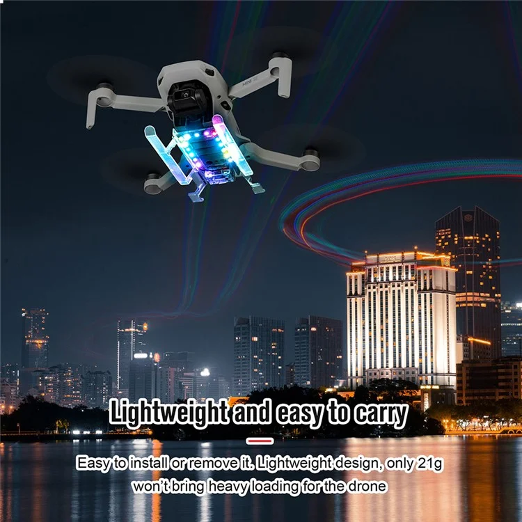 Kit Esteso Pieghevole Startrc Per Dji Mini 2/mavic Mini/mini se Gamba di Atterraggio Antidrop Con Accessori a LED Light Drone Accessori