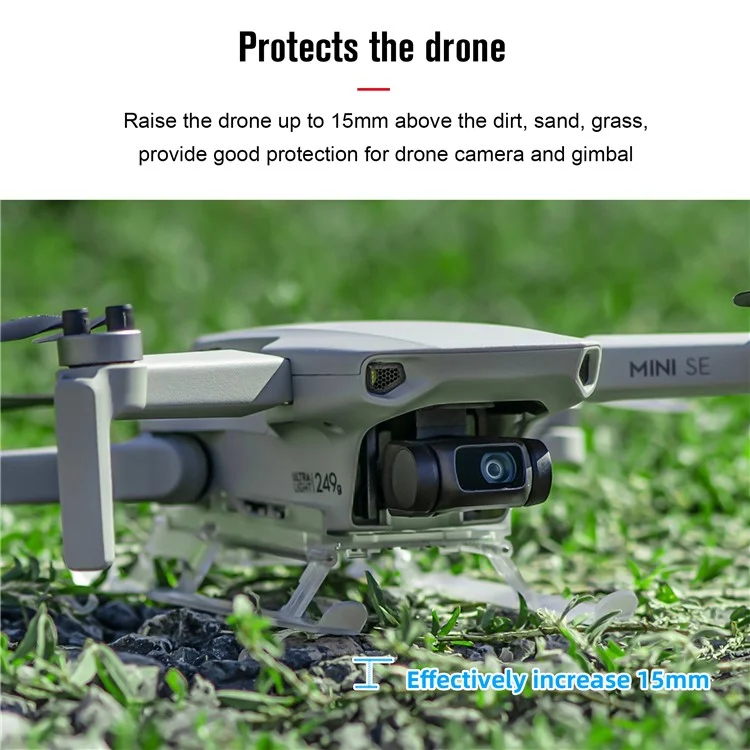 Kit Esteso Pieghevole Startrc Per Dji Mini 2/mavic Mini/mini se Gamba di Atterraggio Antidrop Con Accessori a LED Light Drone Accessori