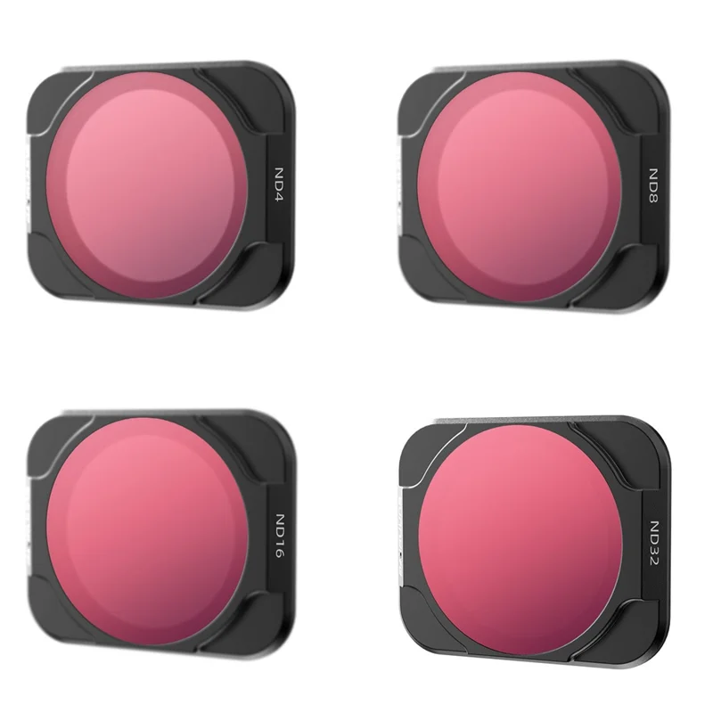 SUNNYLIFE 4 szt./zestaw wielowarstwowych filtrów ND do drona DJI Air 2S, wodoodporny filtr do obiektywu kamery (ND4+ND8+ND16+ND32)