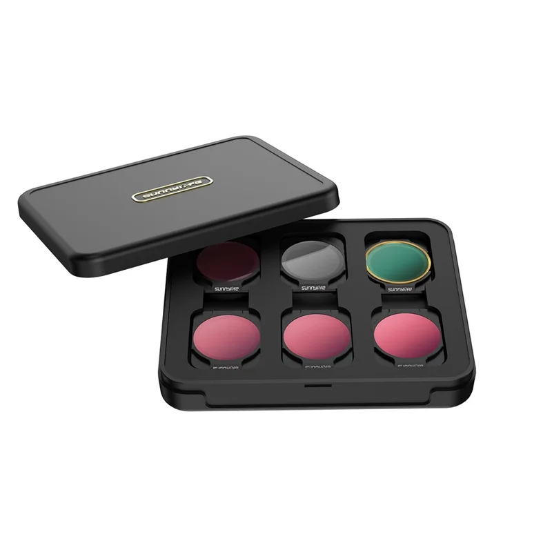 Sunnylife Mixed 6pcs/set Multi-Coated Mcuv/cpl/nd-filter Für Dji-luft 2s-drohnenöl Öldicht Kratzfestes Kamera-objektivfilter MCUV + CPL + ND4 + ND8 + ND16 + ND32