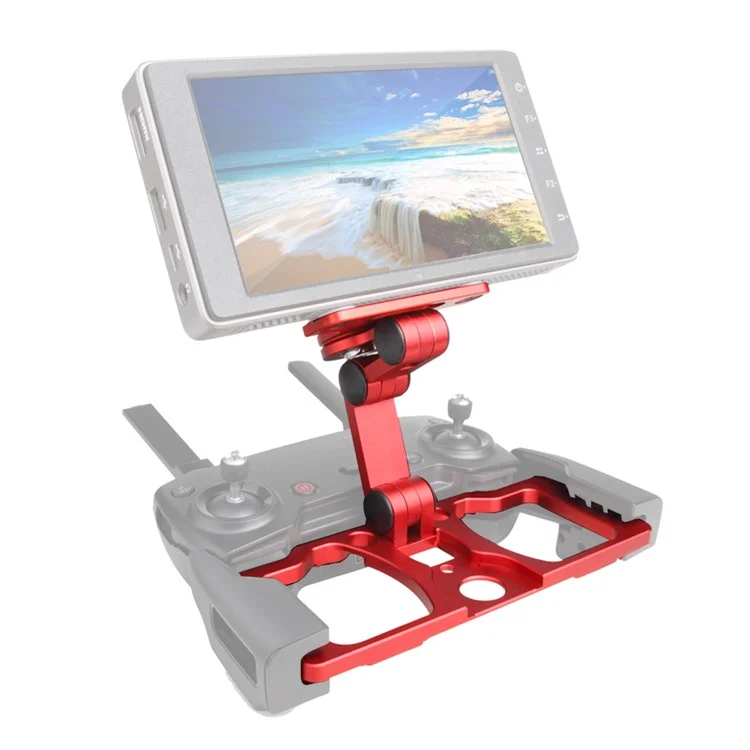 Sunnylife TY-ZJ035 Per DJI MAVIC 3/mini Se/air 2S Telefono/tablet/per Supporto Cristallino a 3 Vie Angles Regolabili in Lega di Alluminio Mount Table Stand - Rosso